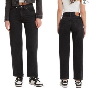 'Levi’s 94 Baggy Jeans Black Women’s Size 34